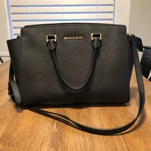 Michael Kors Black Large Selma